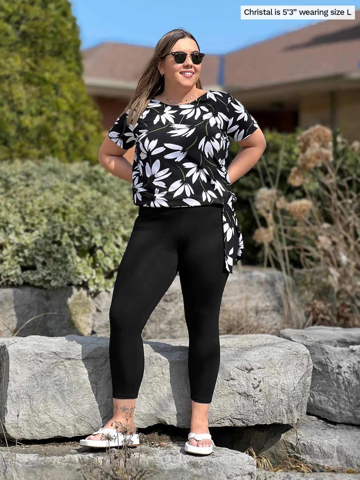 Lucy mid-rise capri legging