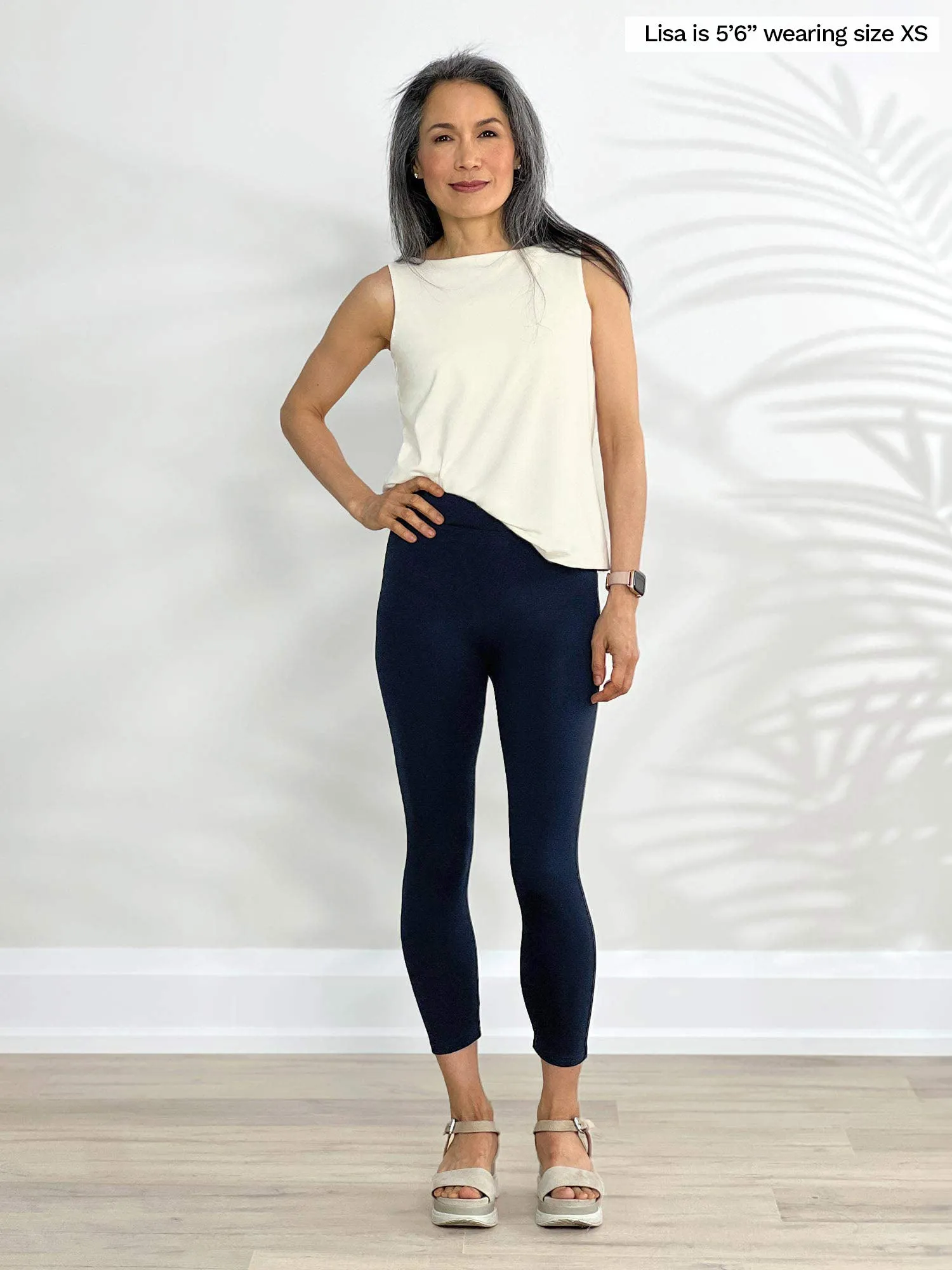Lucy mid-rise capri legging