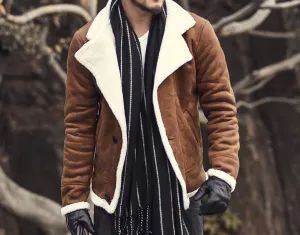 Male Casual Vintage Warm Jacket