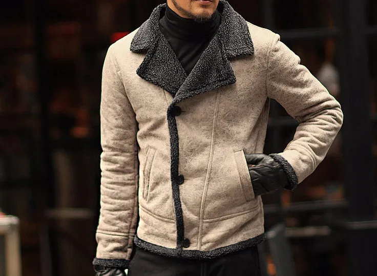 Male Casual Vintage Warm Jacket