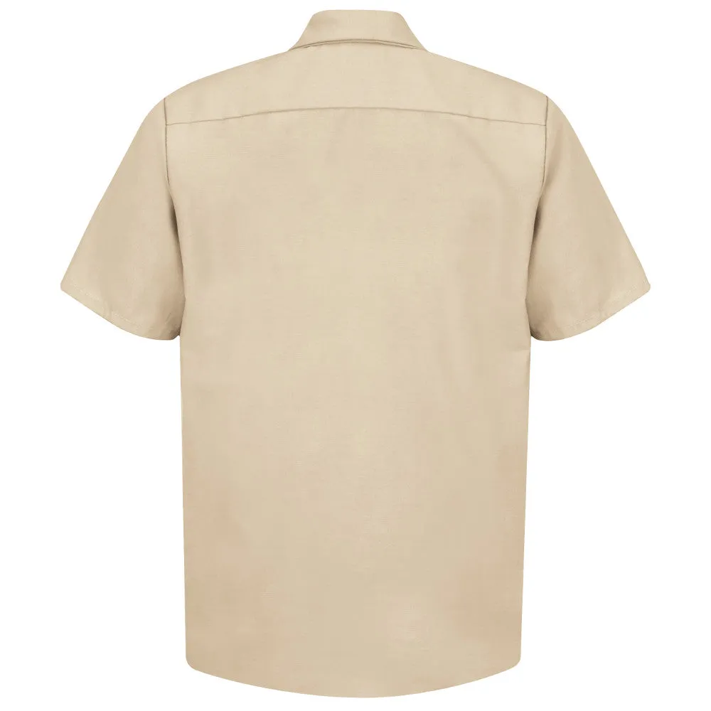 Men's Short Sleeve Industrial Work Shirt - SP24 - Light Tan