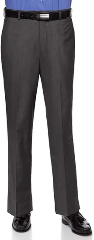 Mens Slim fit Dress Pants Flat-Front - Modern Formal Business Wrinkle Free No Iron