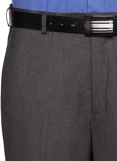 Mens Slim fit Dress Pants Flat-Front - Modern Formal Business Wrinkle Free No Iron