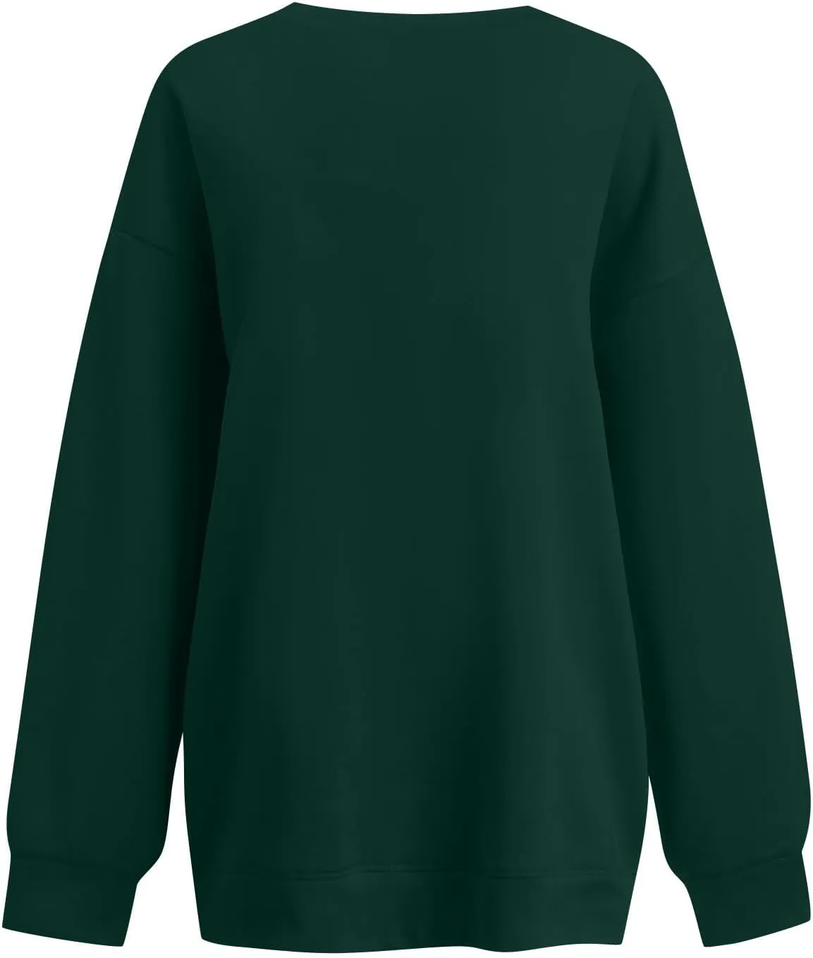 midelxp Womens Oversized V Neck Sweatshirt Trendy Casual Winter Fleece Pullover Sweaters Cute Preppy Long Sleeve Sweat Shirts