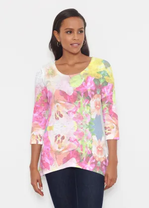 Mirage Pink (13140) ~ Katherine Hi-Lo Thermal Tunic