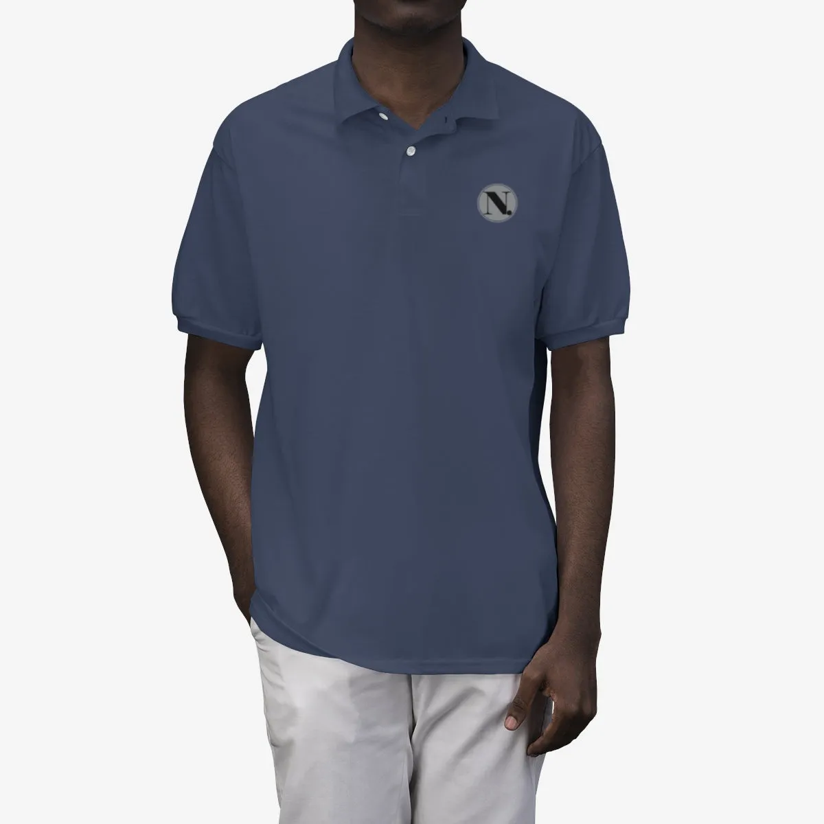 New Designs Coin Print Men's Polo Shirt