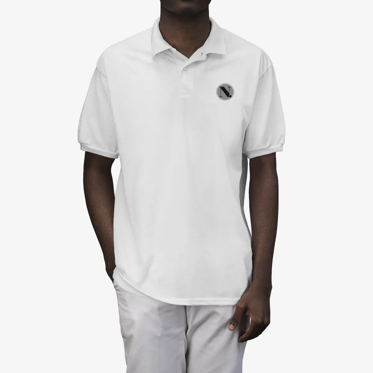 New Designs Coin Print Men's Polo Shirt