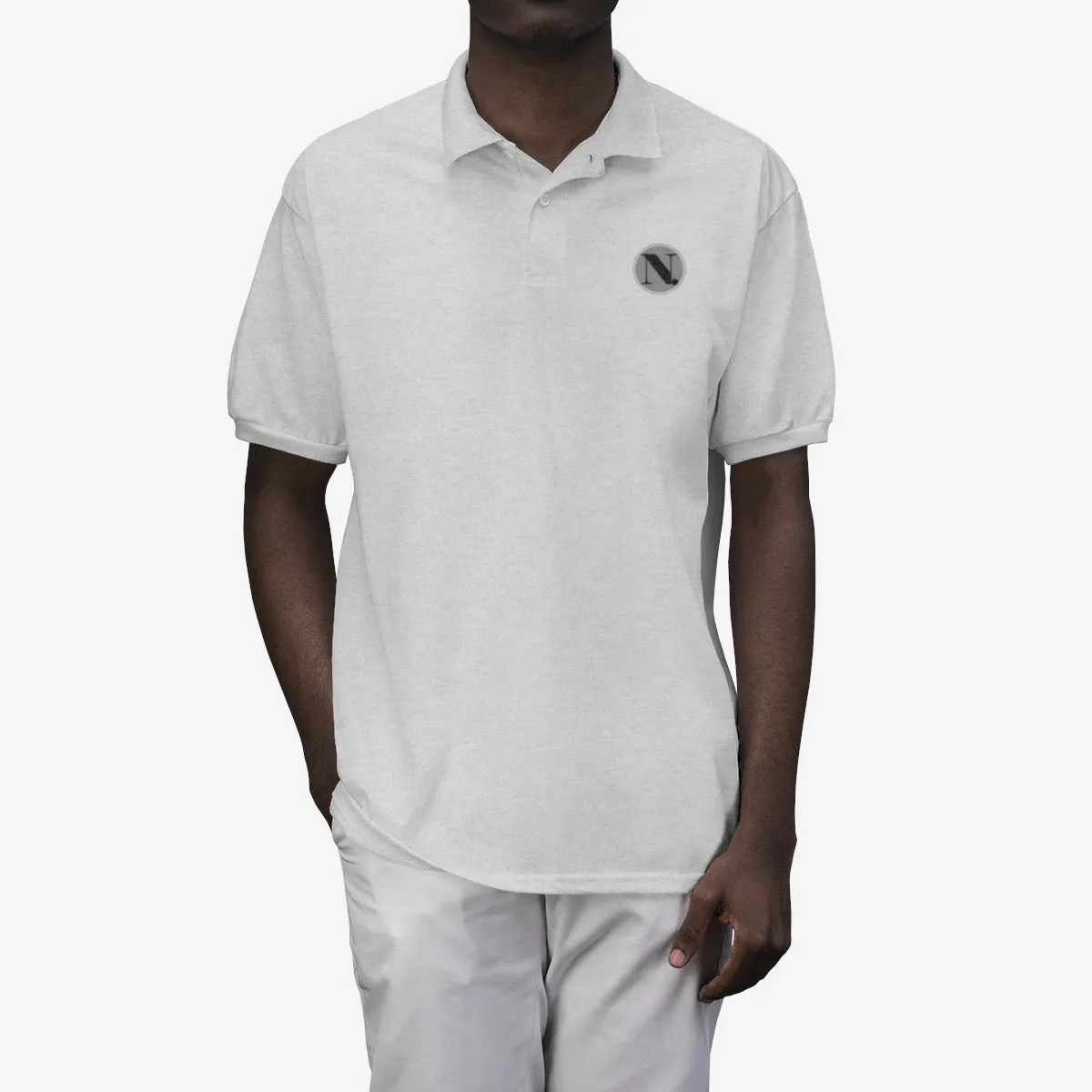 New Designs Coin Print Men's Polo Shirt