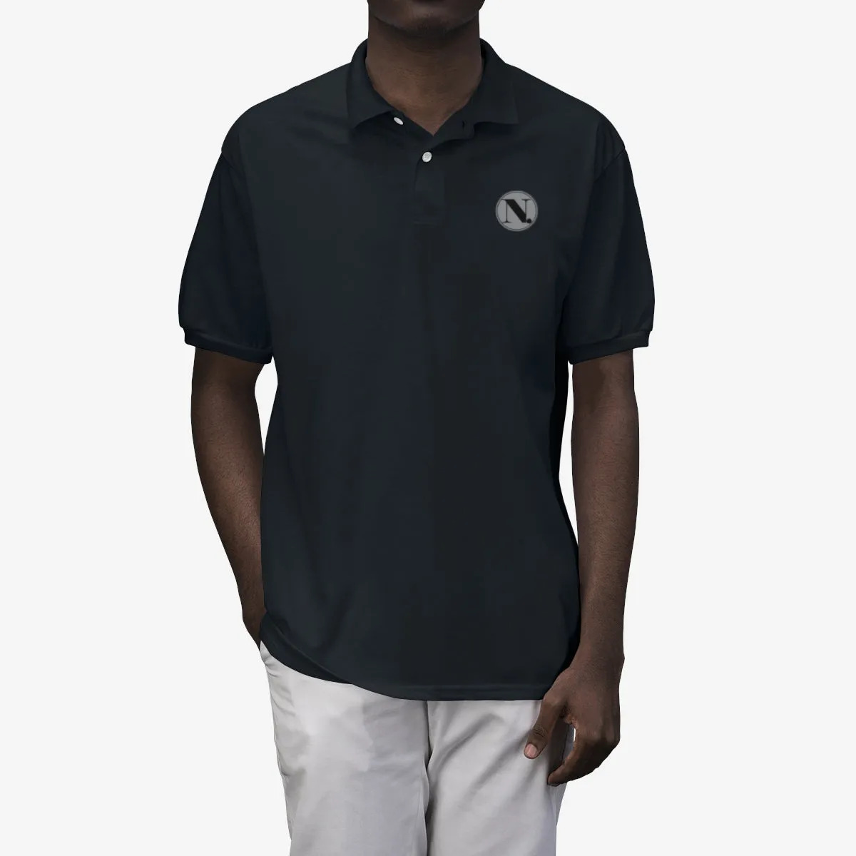 New Designs Coin Print Men's Polo Shirt
