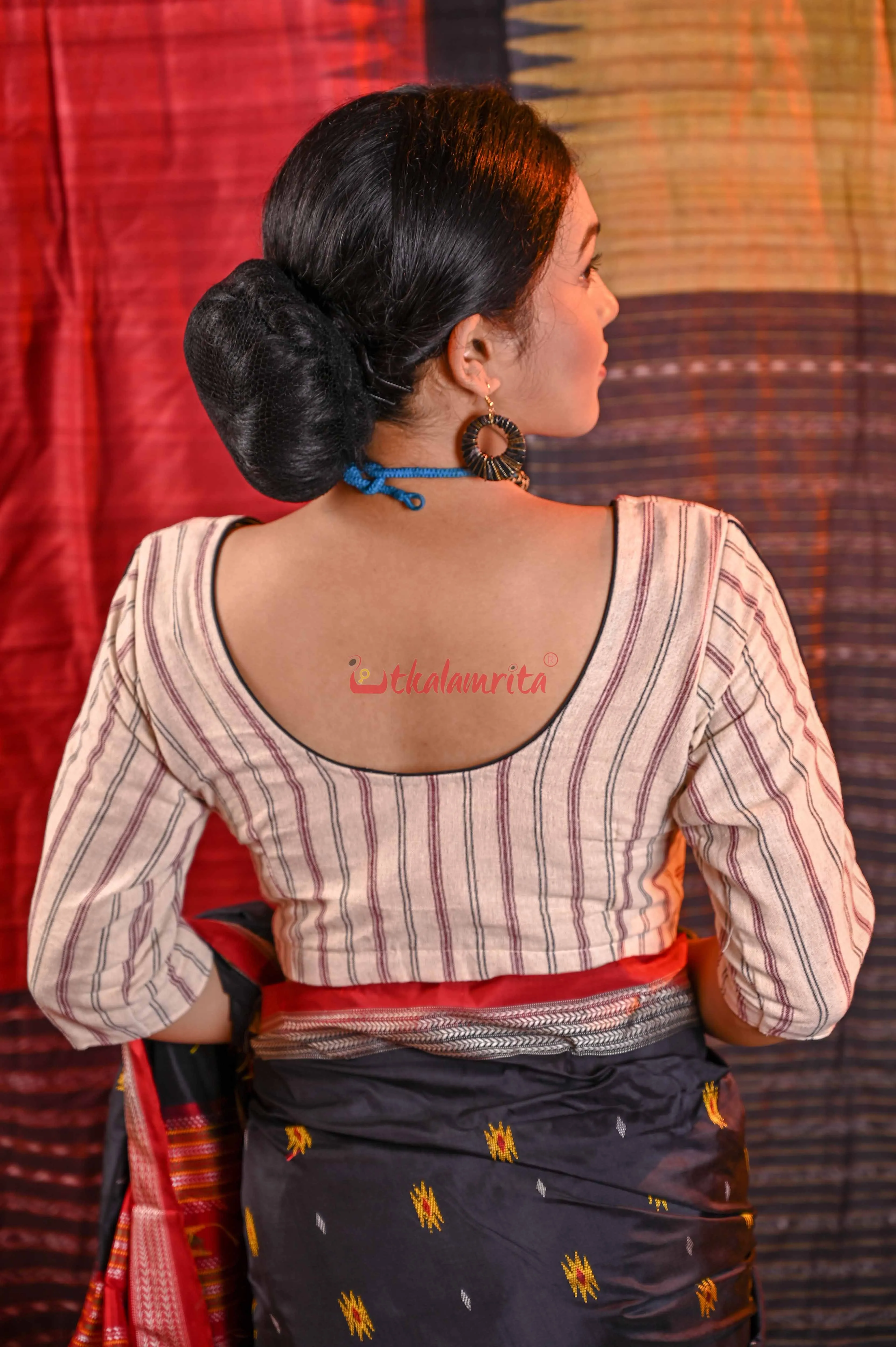 Off White Stripes Kotpad (Blouse)