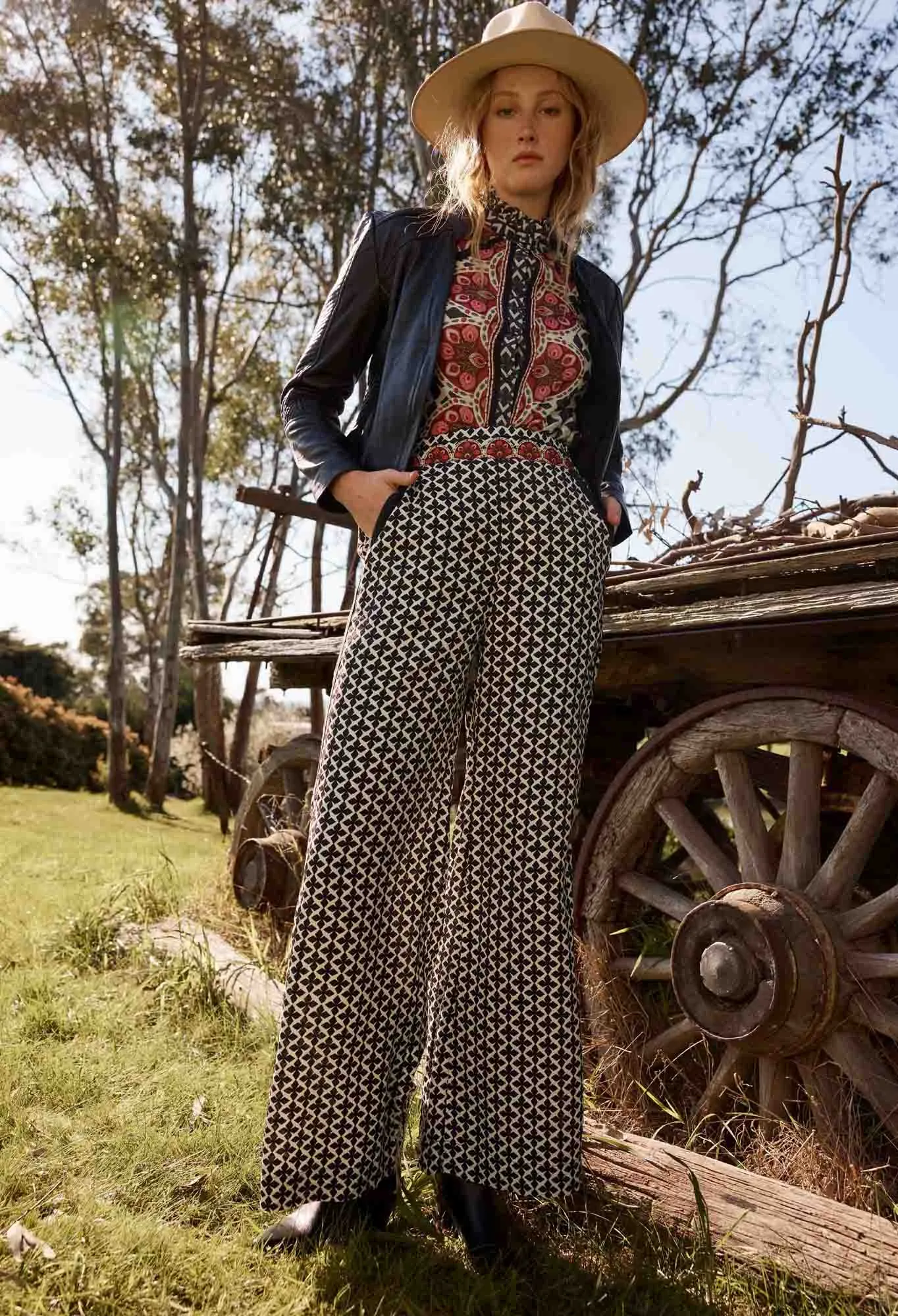 Once Was | Willow Viscose Dobby Pant