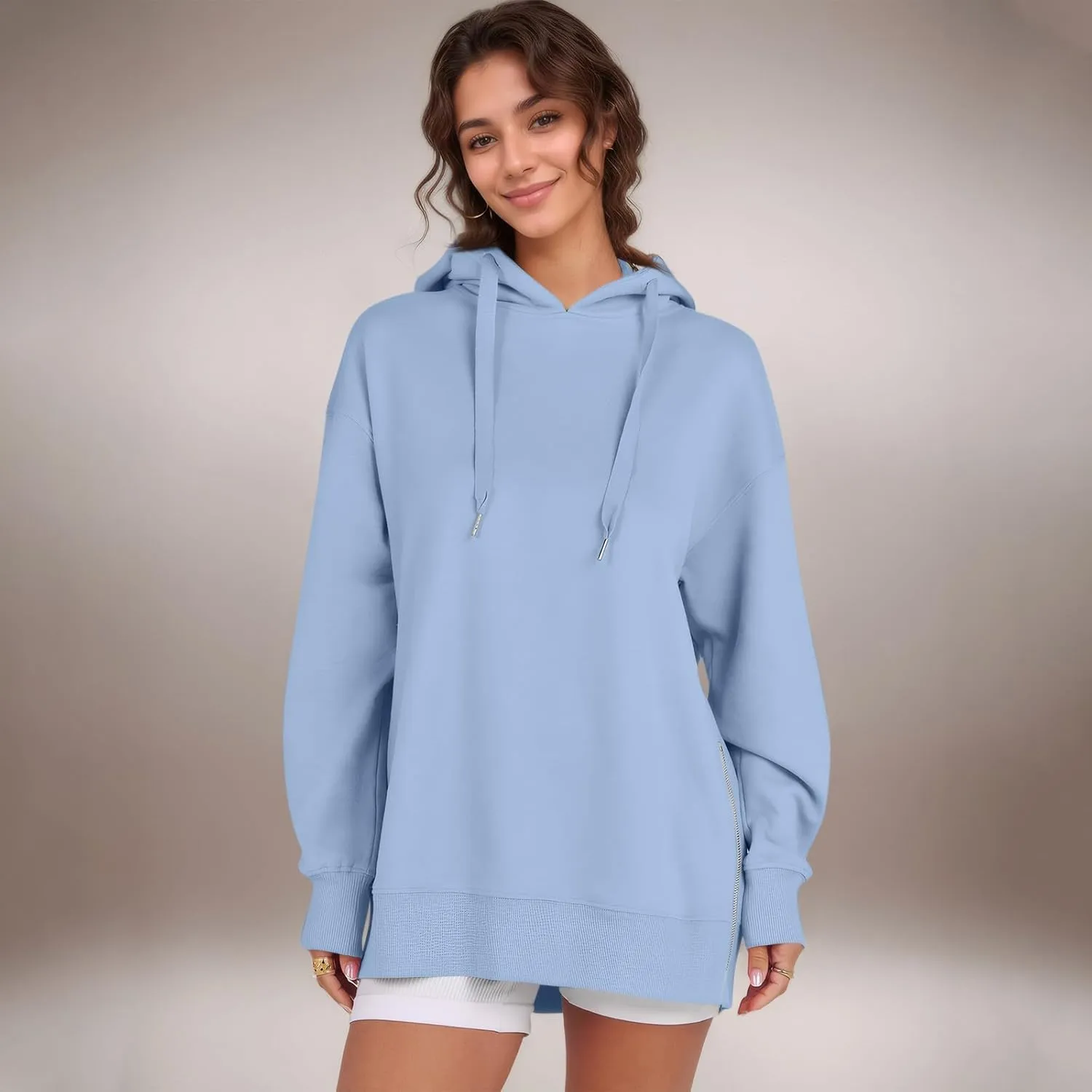 Oversized Hoodies for Women Pullover Fleece Lined Hooded Sweatshirt Teen Girls Cute Fall Sweaters Outfits