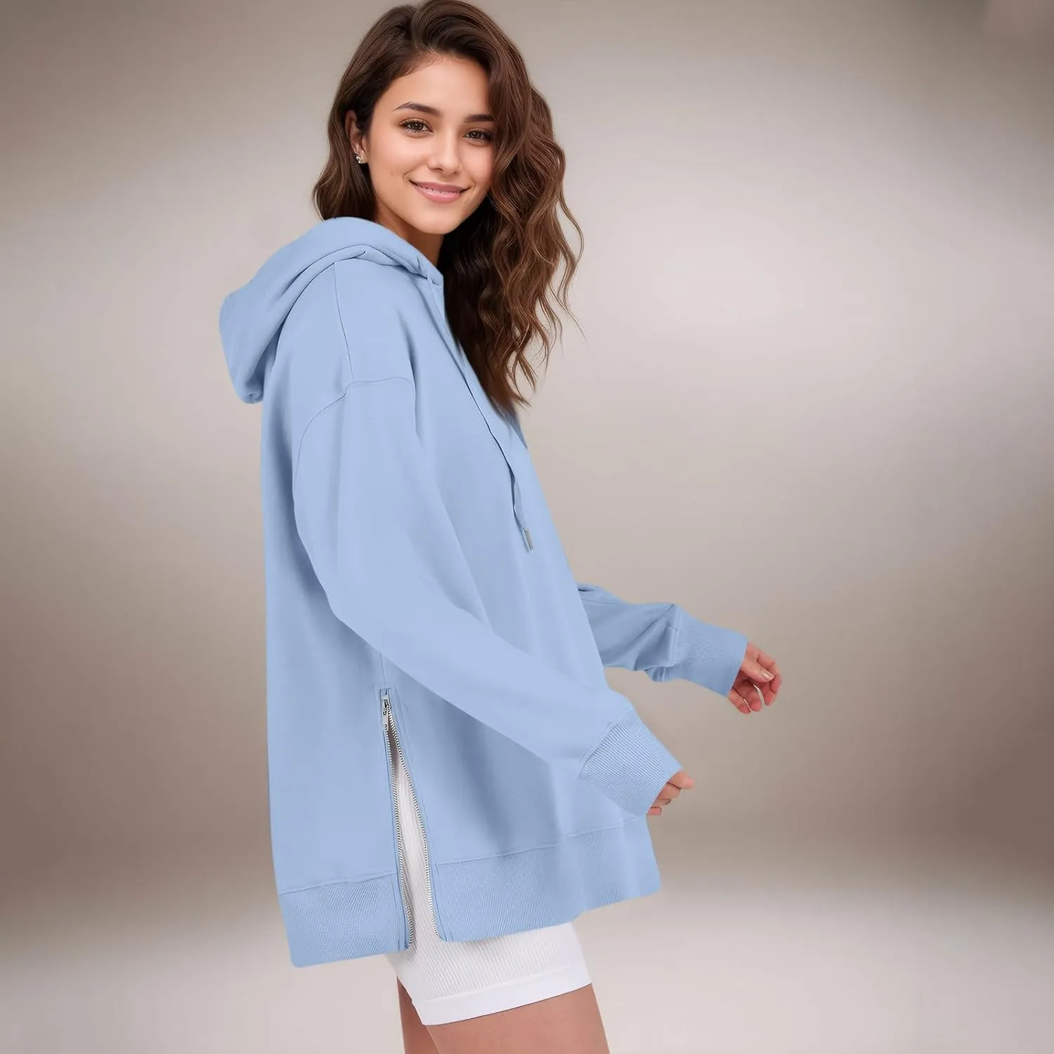 Oversized Hoodies for Women Pullover Fleece Lined Hooded Sweatshirt Teen Girls Cute Fall Sweaters Outfits