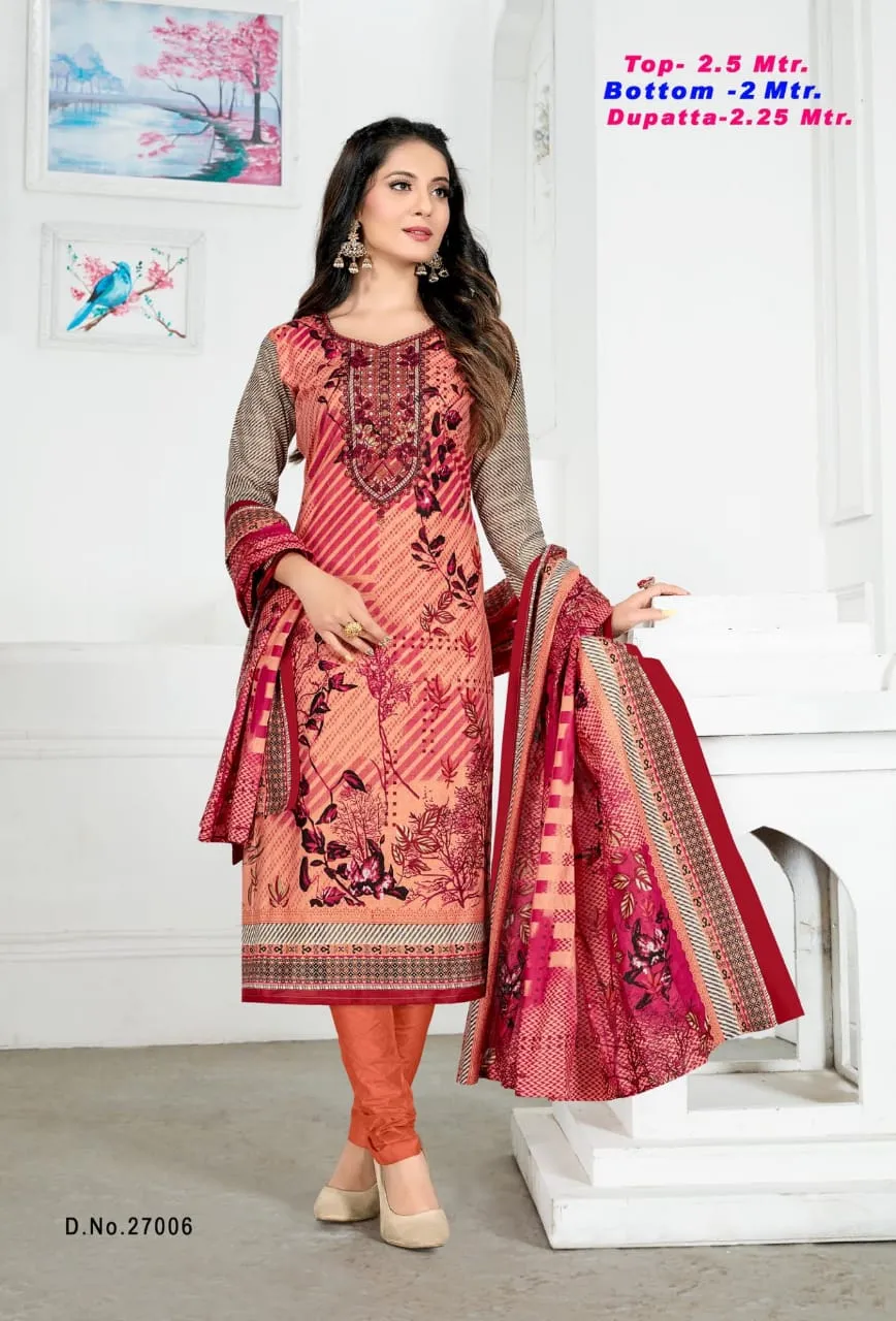 Razia Sultan Vol 27 Cotton Printed Casual Wear Salwar Suits