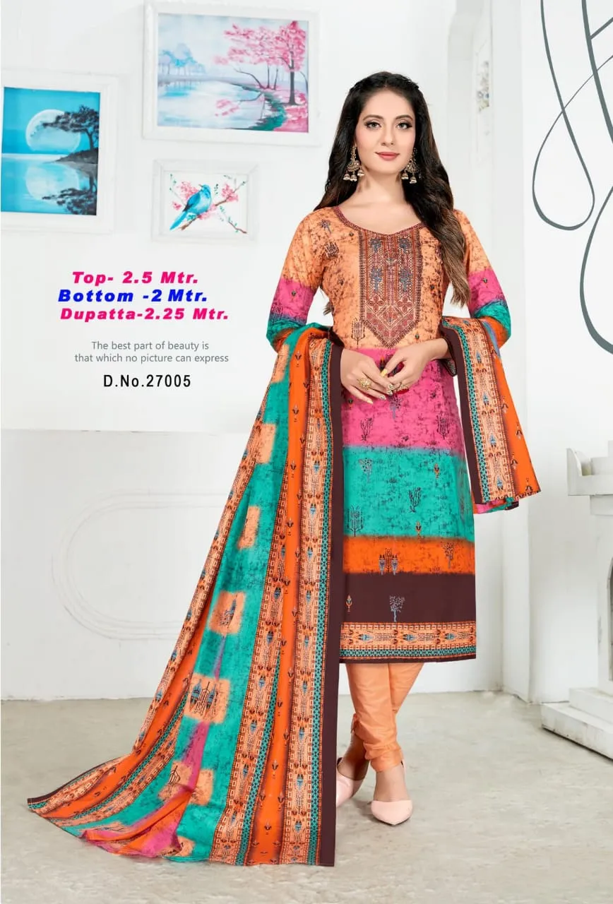 Razia Sultan Vol 27 Cotton Printed Casual Wear Salwar Suits