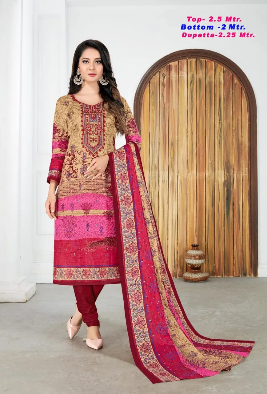 Razia Sultan Vol 27 Cotton Printed Casual Wear Salwar Suits
