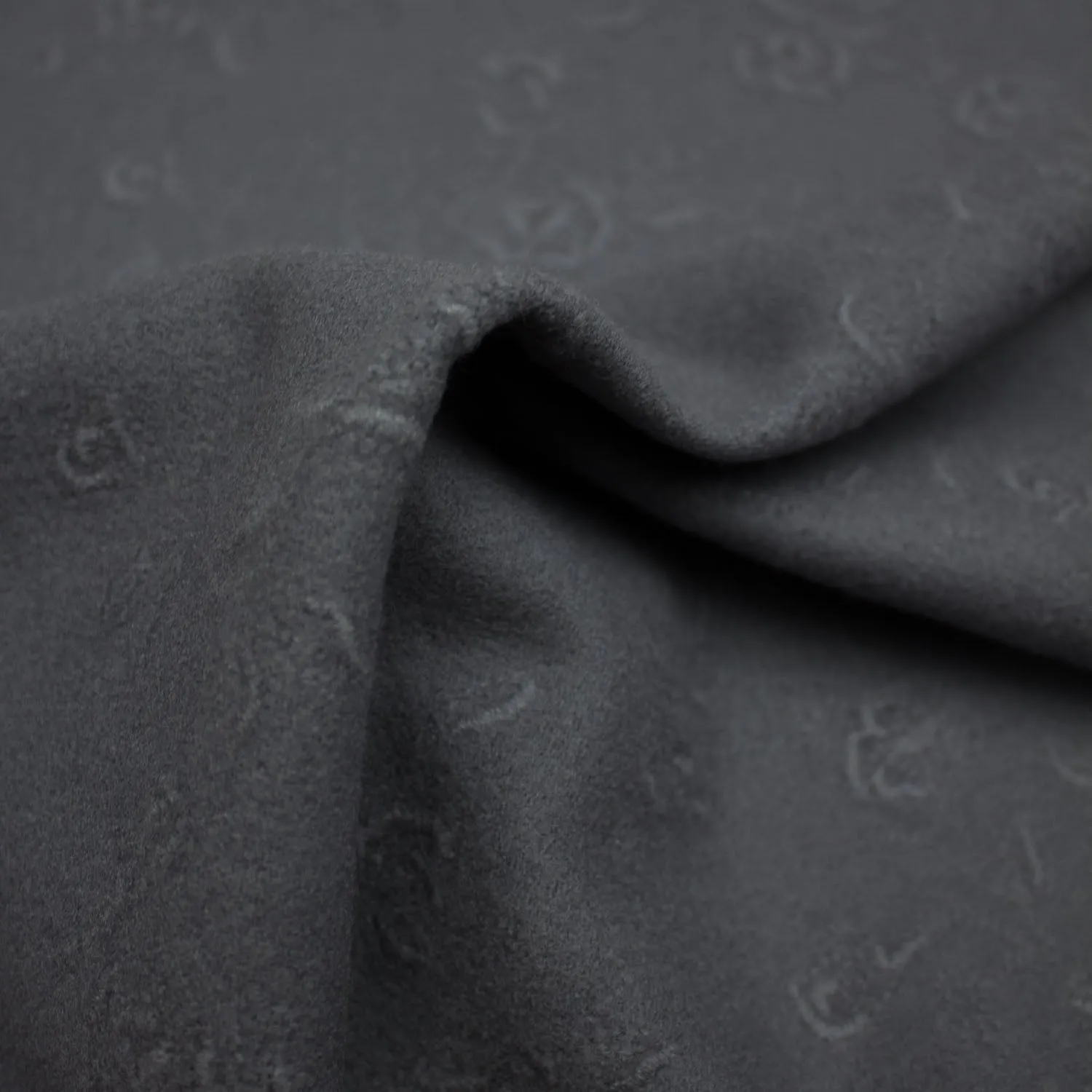 Sanna Warm Grey Floral Wool
