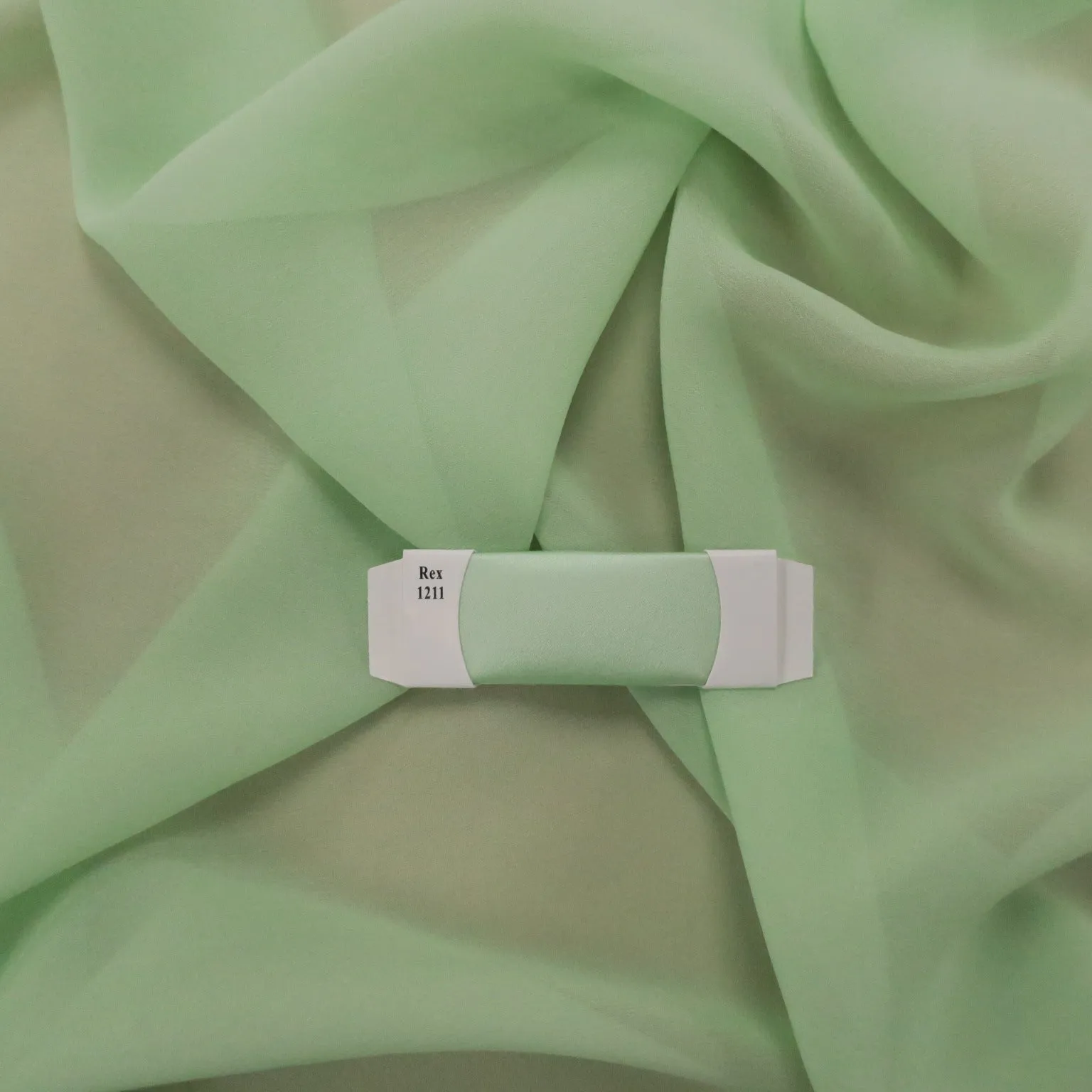 Silk Georgette Chiffon Fabric 54" Mint Green Solid 10mm 100% Silk