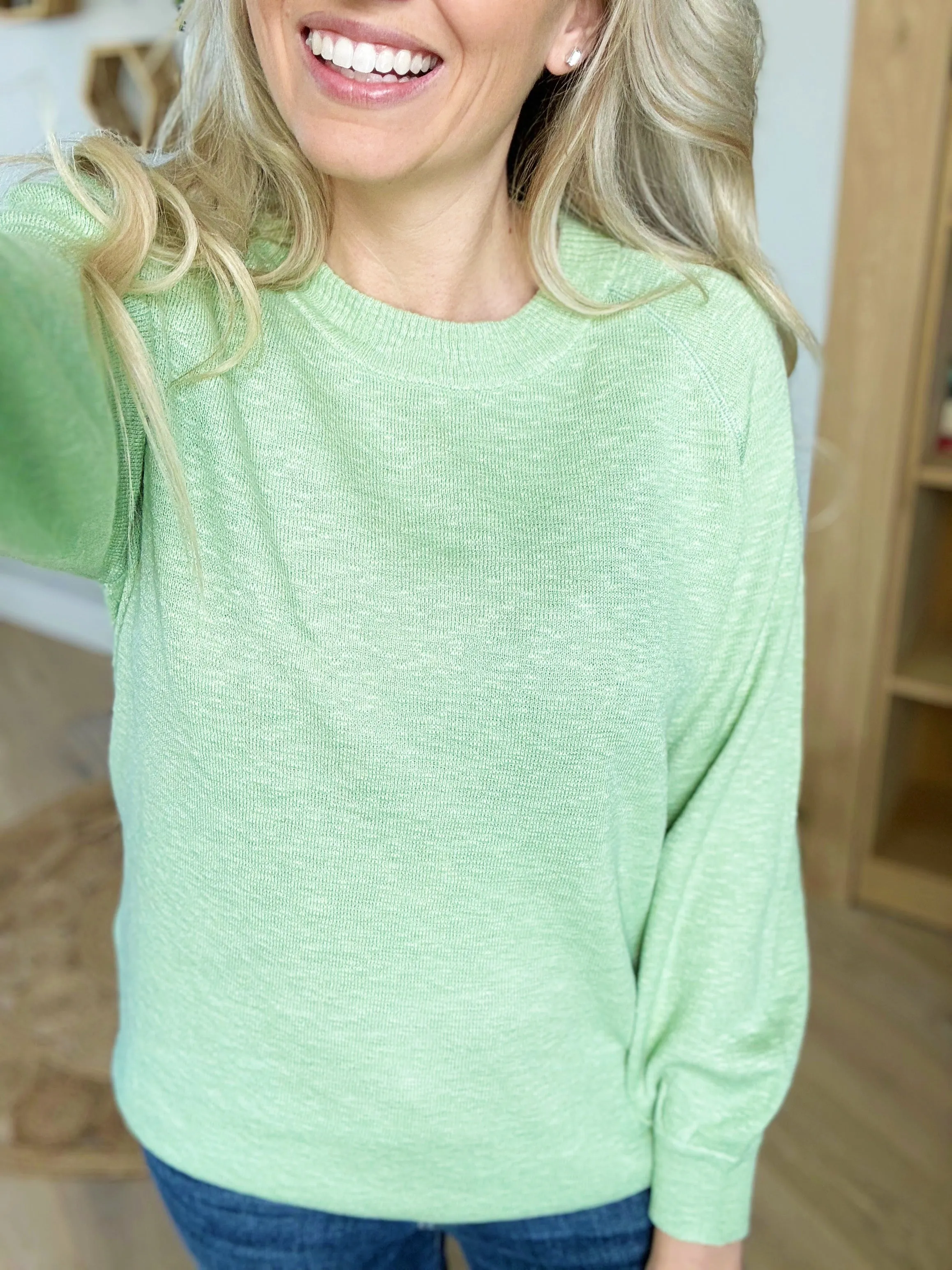 The Bailey Sweater in Sprout
