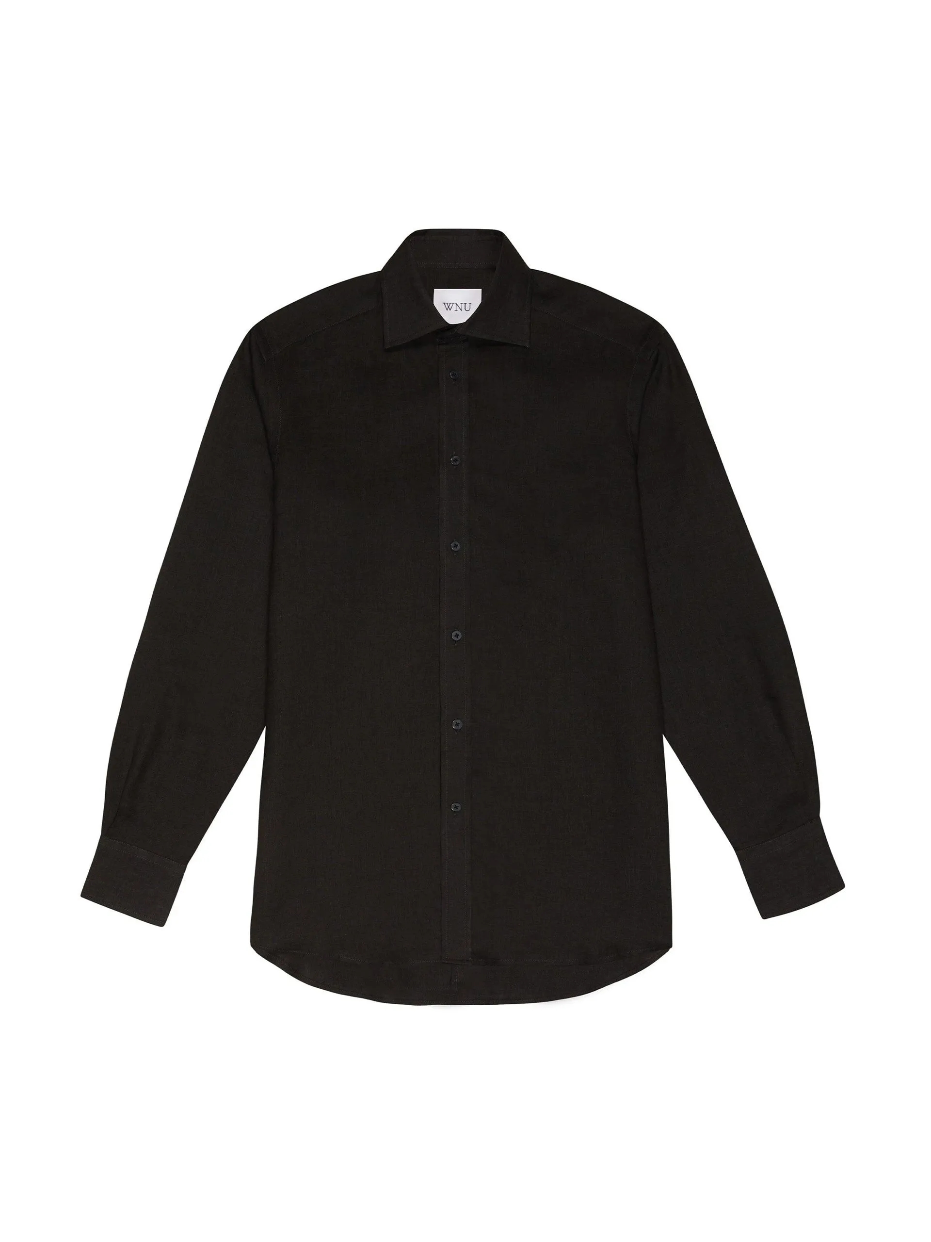The Boyfriend: onyx silk shirt