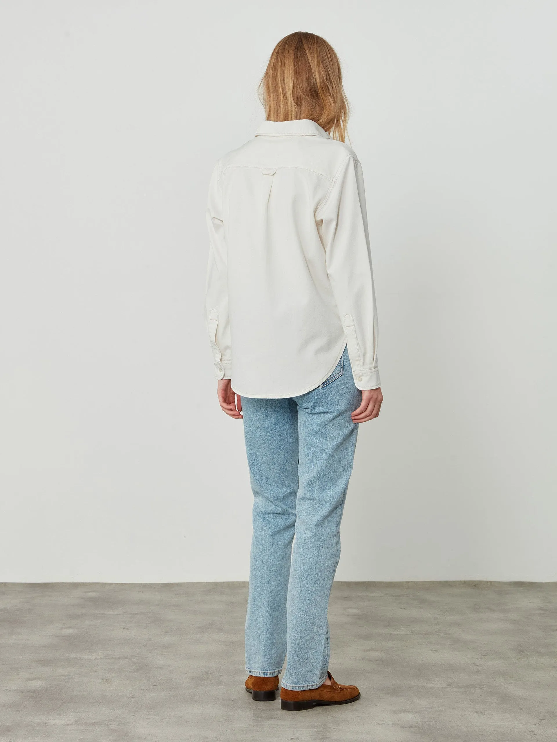 The Classic denim off-white shirt