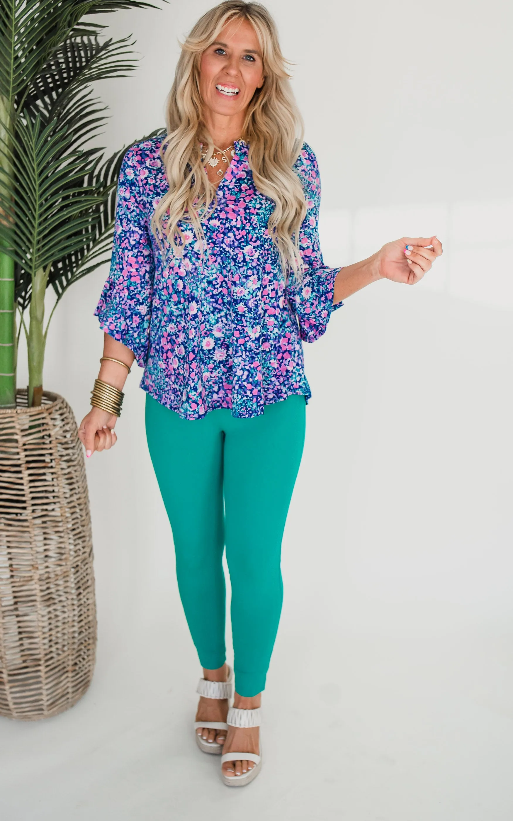 The Faith Floral Beautiful Blouse Top