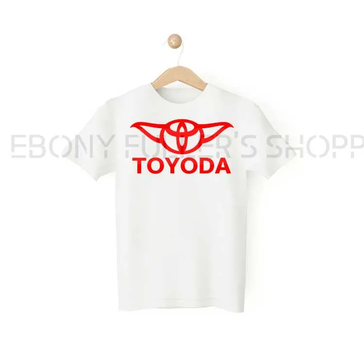 Toy Yoda Toyoda Funny White T-shirts Sarcastic Unisex Adult Men Women T Shirts
