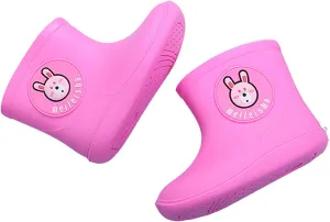Unisex Child Classic Rain Boots Baby Rain Boots Infant Cartoon Boys Girls Rubber Waterproof Rain Shoes 1-6 Years Old