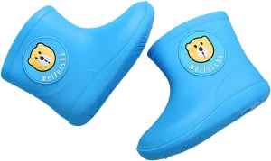 Unisex Child Classic Rain Boots Baby Rain Boots Infant Cartoon Boys Girls Rubber Waterproof Rain Shoes 1-6 Years Old