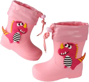 Unisex Kids Rain Boots Waterproof Rubber Kids Rain Boots for Girls and Boys Rubber Rain Boots for Children