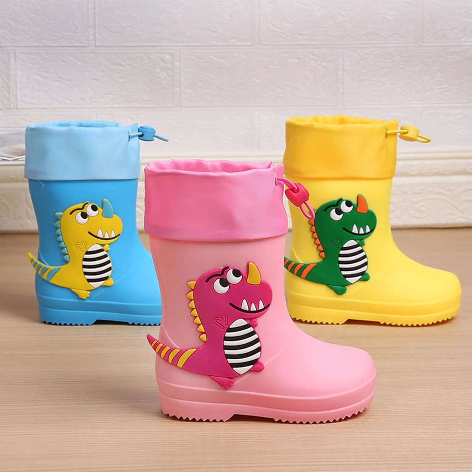 Unisex Kids Rain Boots Waterproof Rubber Kids Rain Boots for Girls and Boys Rubber Rain Boots for Children