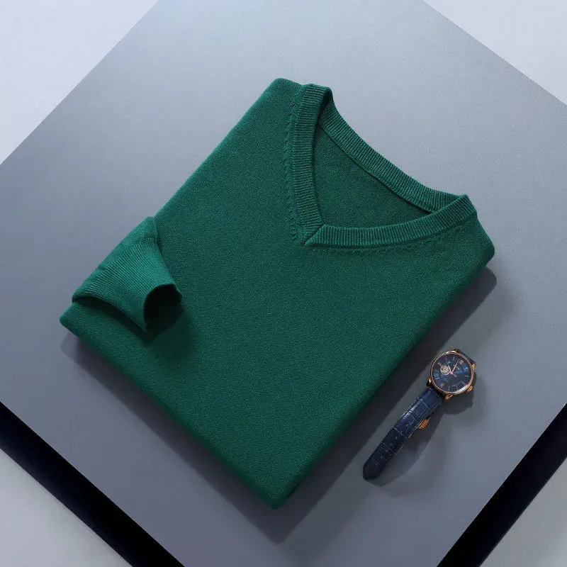 Vincent Reed - Cozy Wool Blend Knit Sweater
