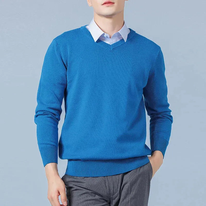 Vincent Reed - Cozy Wool Blend Knit Sweater