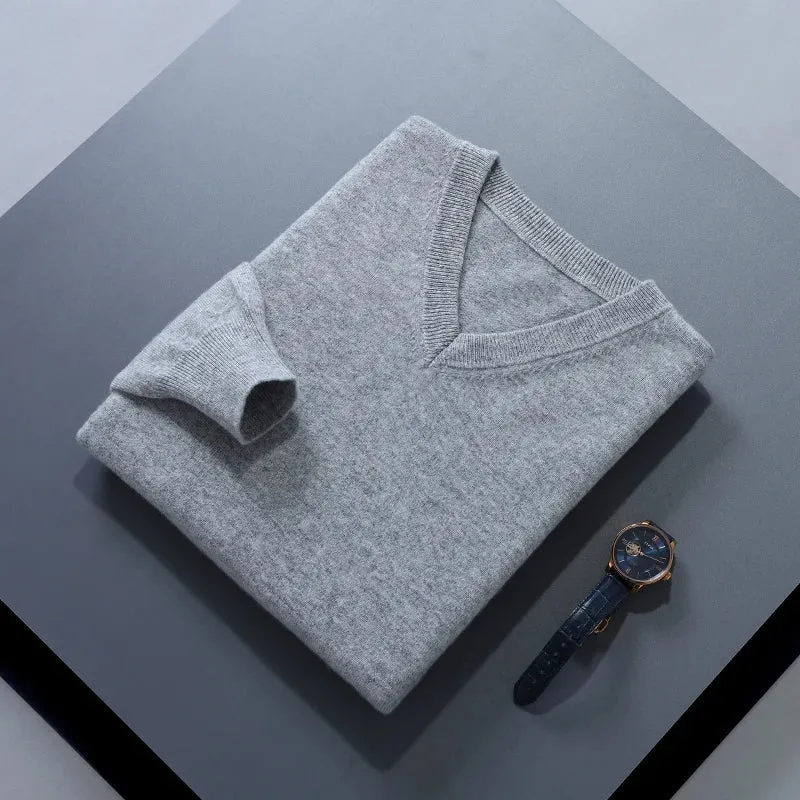 Vincent Reed - Cozy Wool Blend Knit Sweater