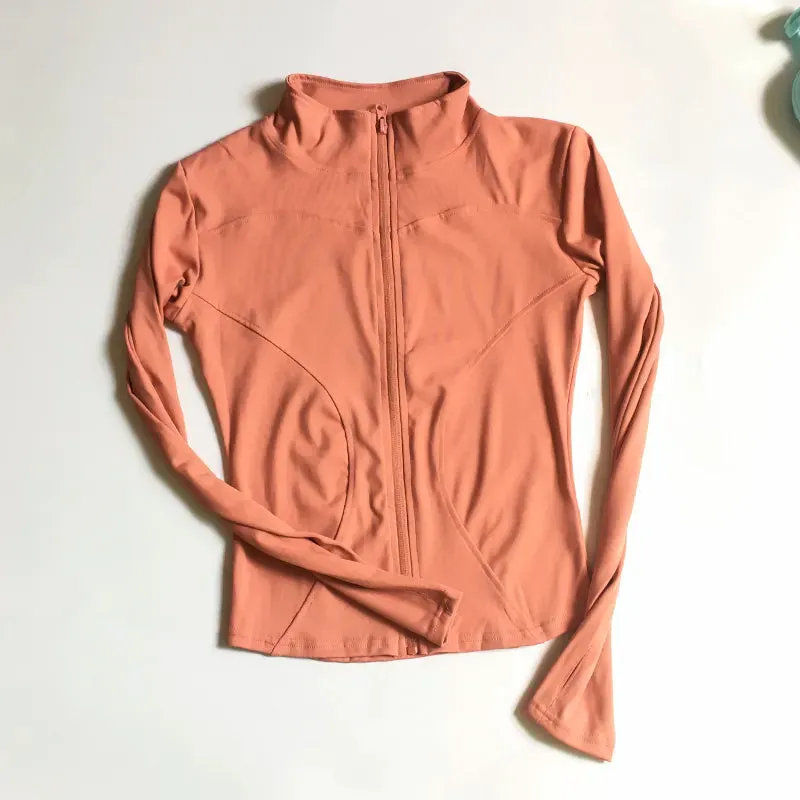 Warm Zip-Up Yoga Jacket for Women