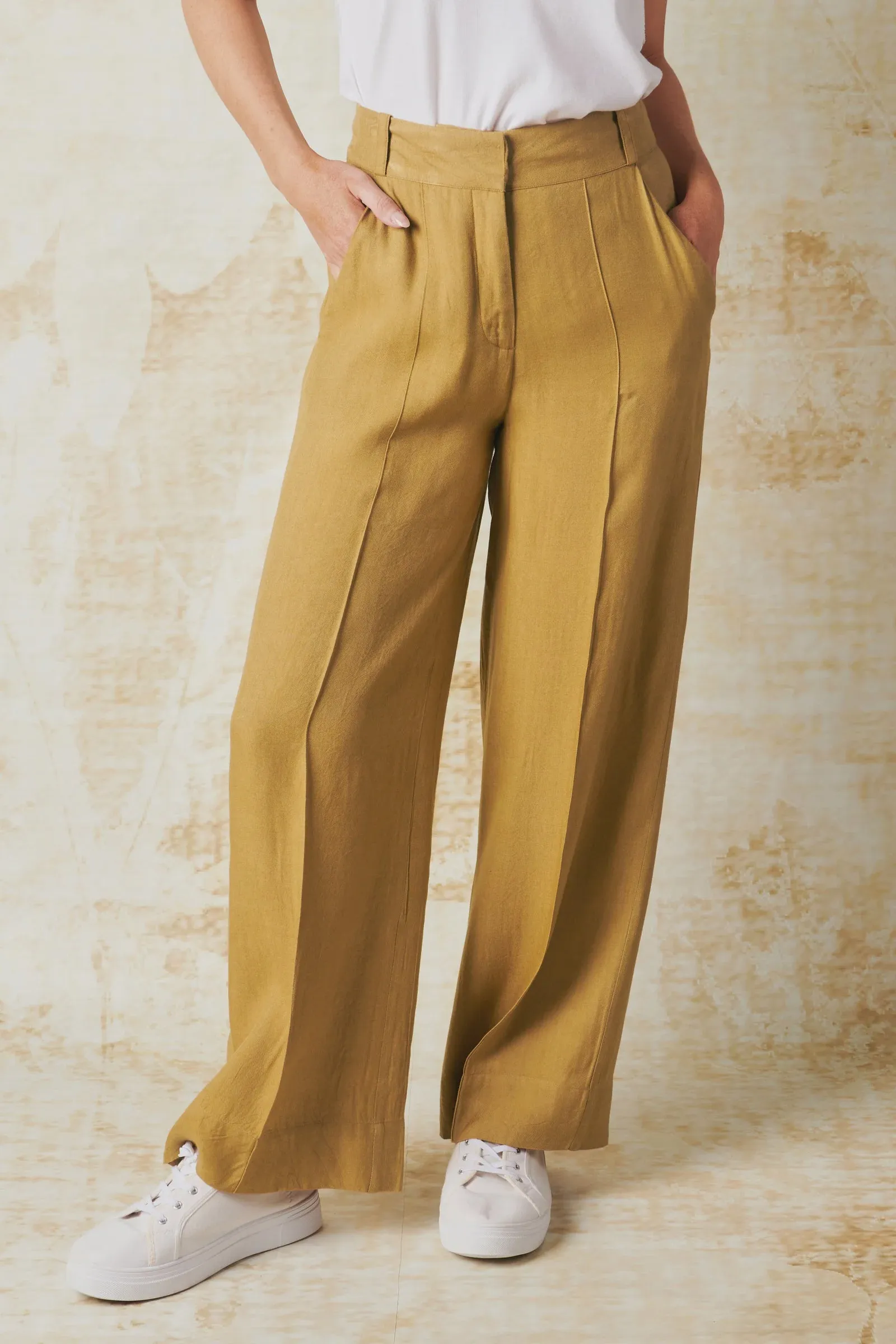 Wide Leg Classic pant - Cinnamon