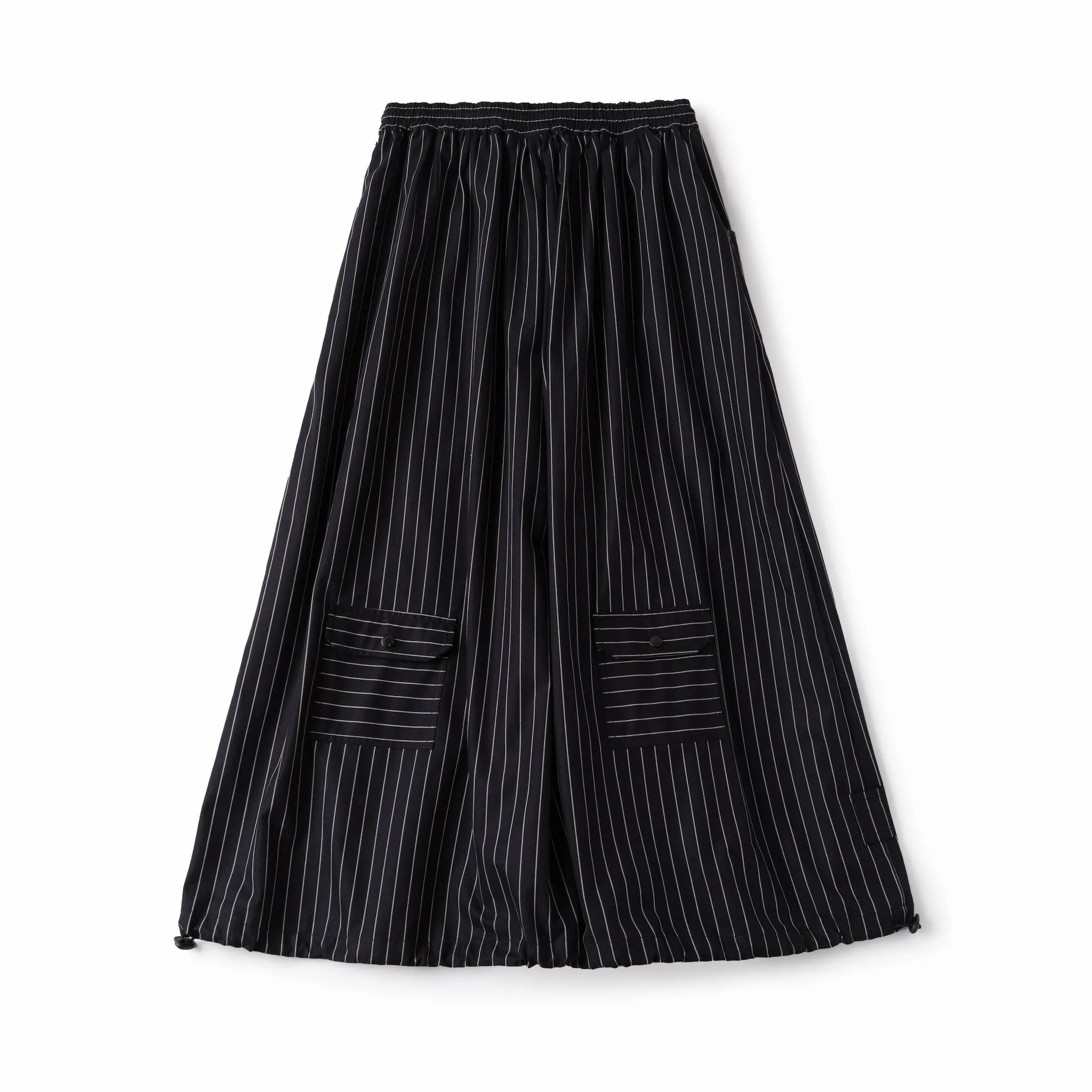Wide Leg Yemi Pants - Black Pinstripe