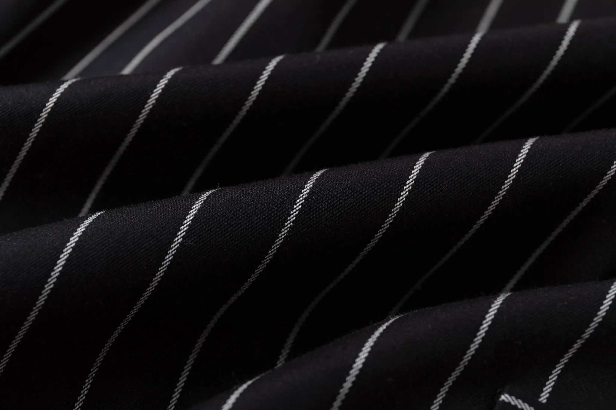 Wide Leg Yemi Pants - Black Pinstripe