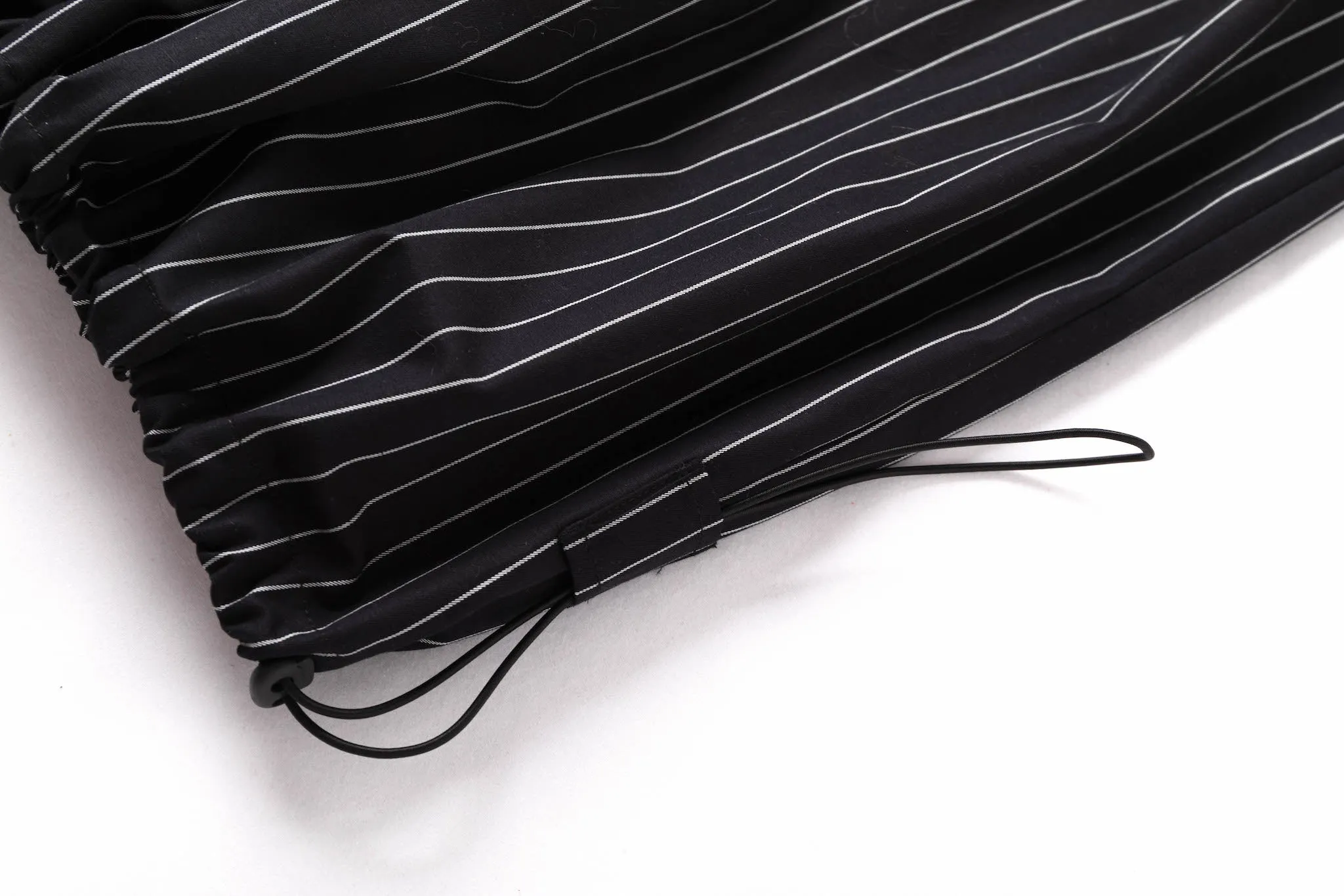 Wide Leg Yemi Pants - Black Pinstripe