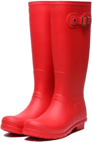 Women Waterproof Rain Boots Knee-High Rubber Rainboots Rain Shoes