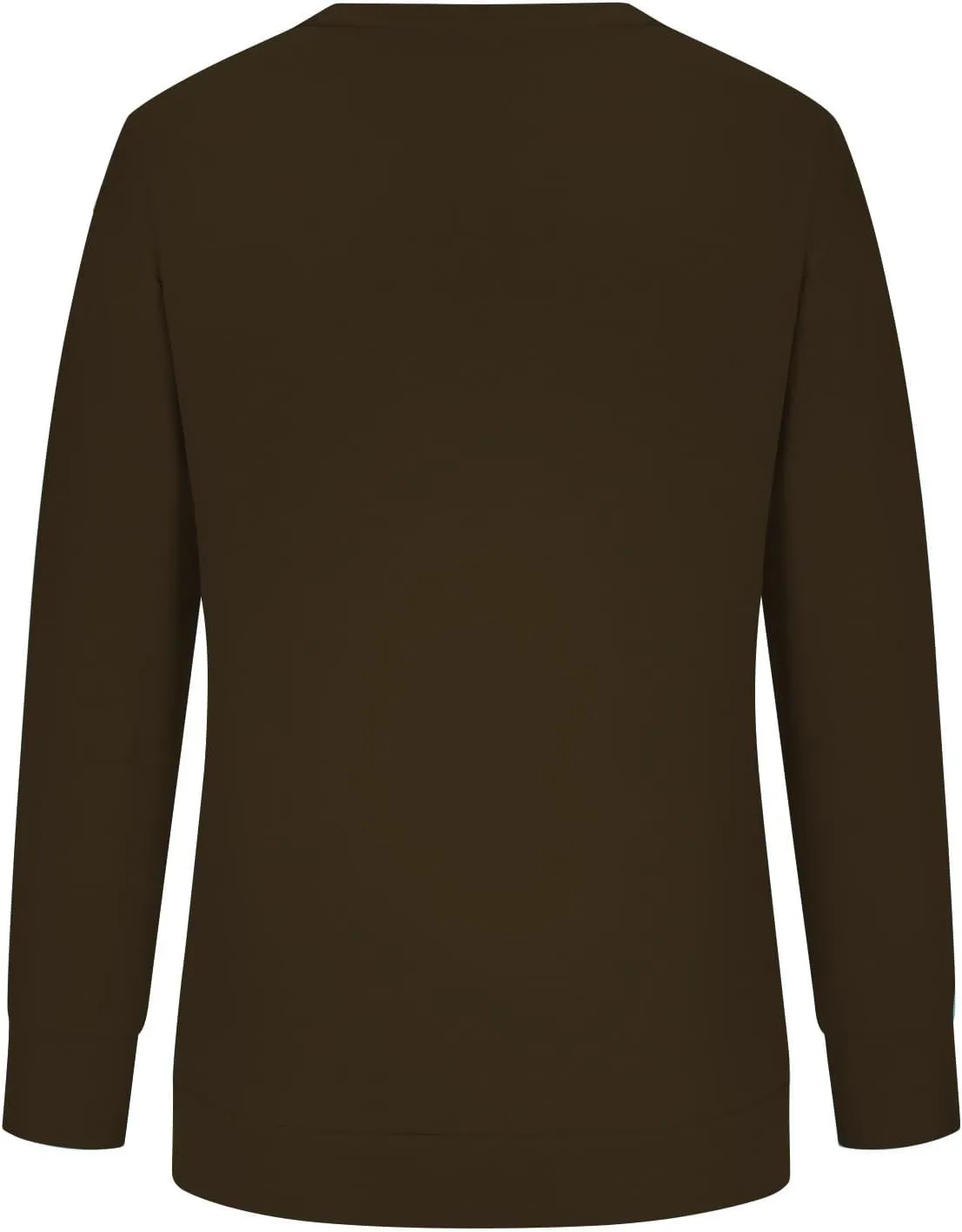 Womens Long Sleeves Sweatshirt Fitted Blouse Solid Color Round Neck Tops Pullover Casual Loose Fashion Hoodies