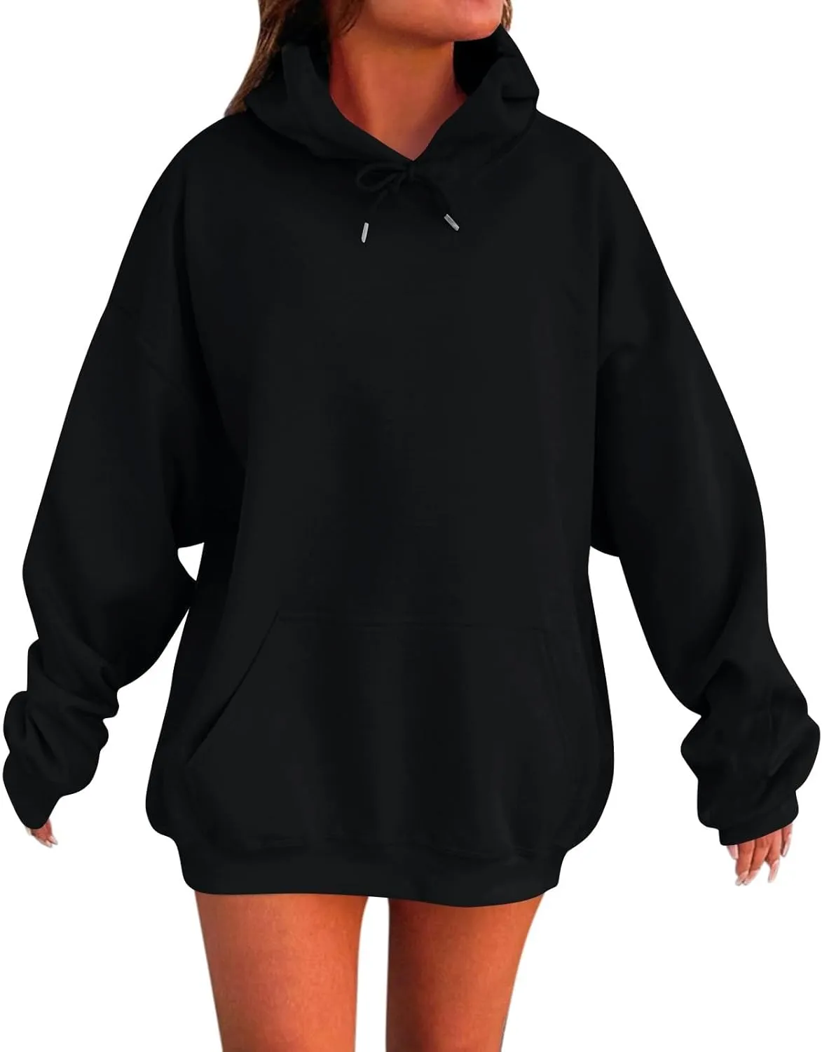 Womens Oversized Hoodies Fleece Sweatshirts Long Sleeve Sweaters Fashion Y2K Outfits Casual Pullover Tops Fall Clothes
