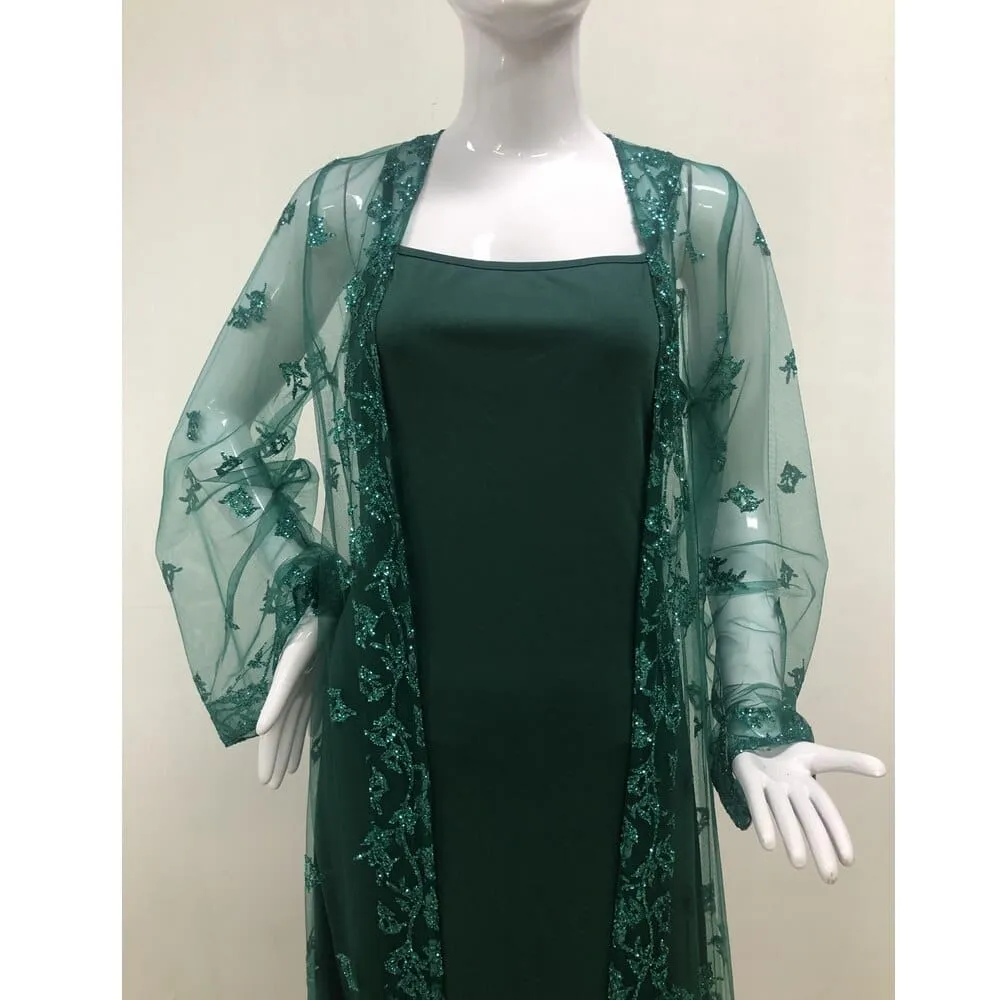 Women's  Swing Sexy Shawl High Waist Loose Fashion 2piece Party Dress