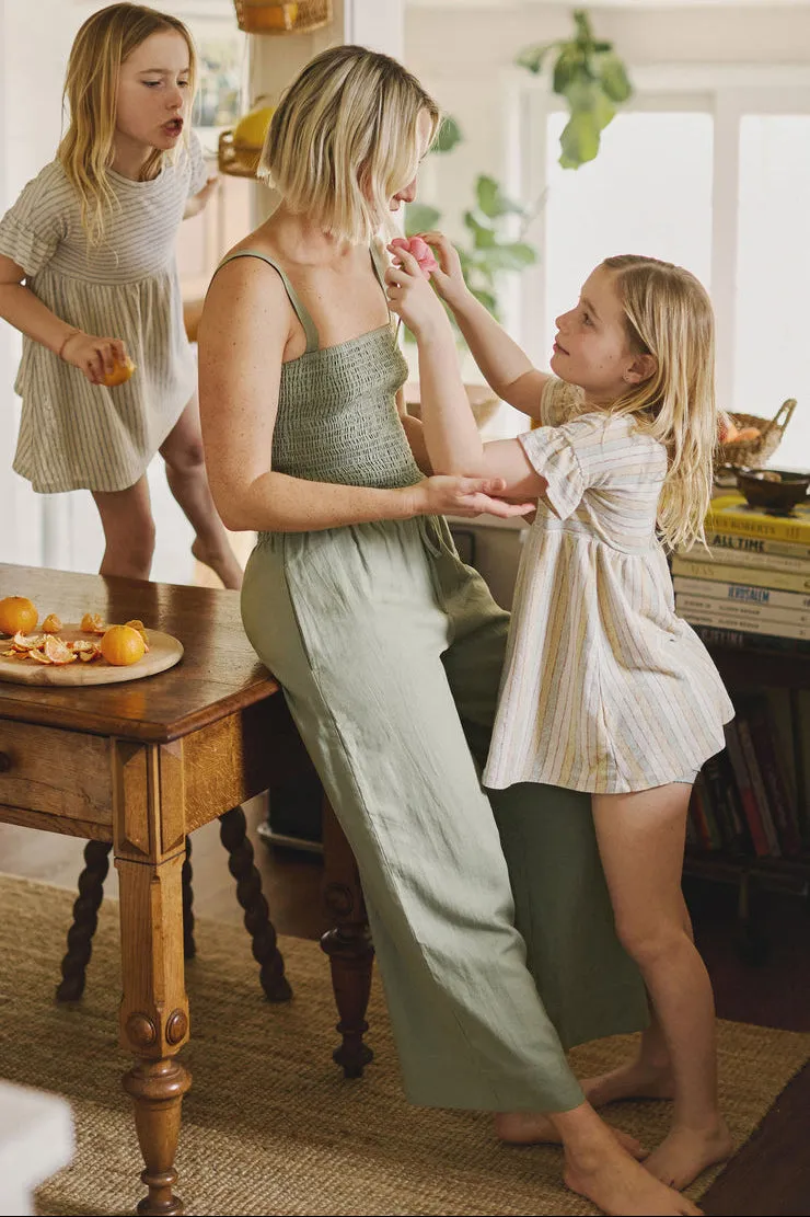 Z SUPPLY Amelie Smocked Linen Tank