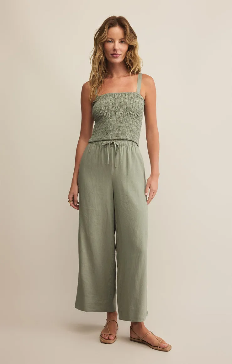 Z SUPPLY Amelie Smocked Linen Tank